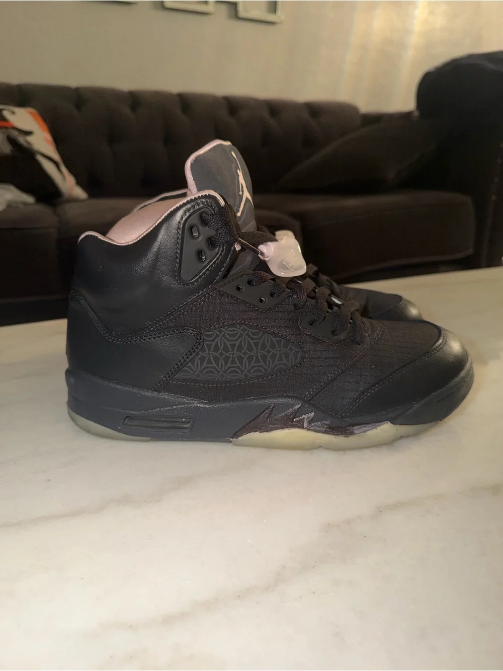 Nike Air Jordan 5 Retro PSG Paris Saint Germain Off Noir Men size 8.5